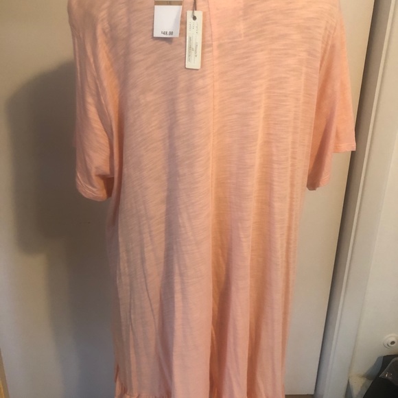 Cupio Woman blush T Shirt Peach Color Ruffle Hem 3X. NWT $48 - Picture 9 of 11